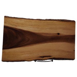 Pier 1 Acacia Cutting Board Rustic Live Edges Serving, Cheese, Charcuterie Board